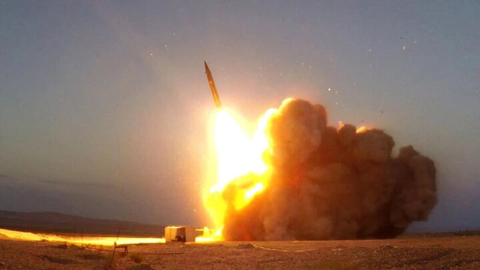 The moment Iran launched ballistic missiles towards Israel