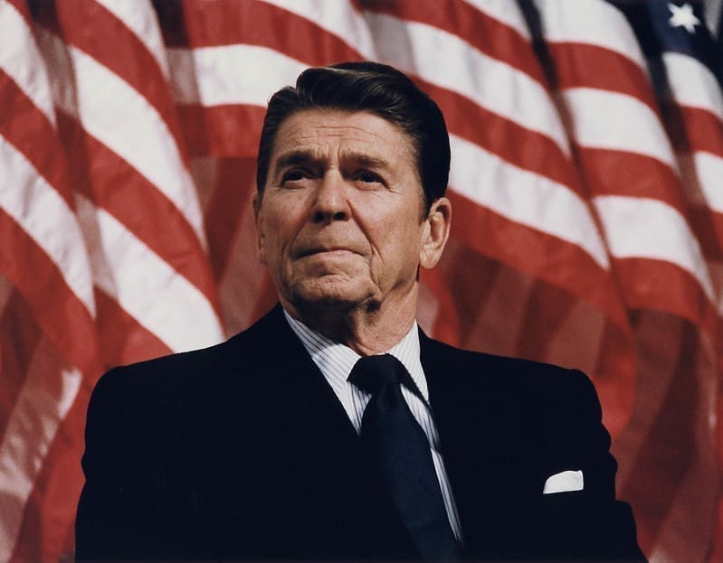 Republican President Ronald Reagan