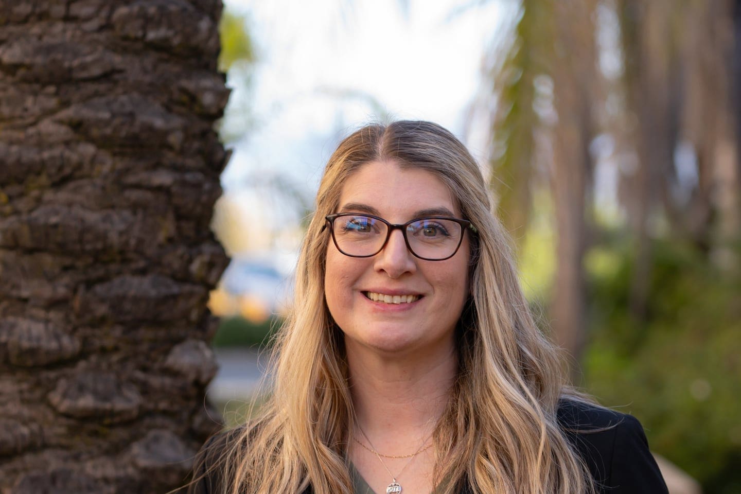 Joanna Francescut, Shasta County assistant county clerk and registrar of voters, outside the Shasta Superior Court in Redding on April 2, 2024.