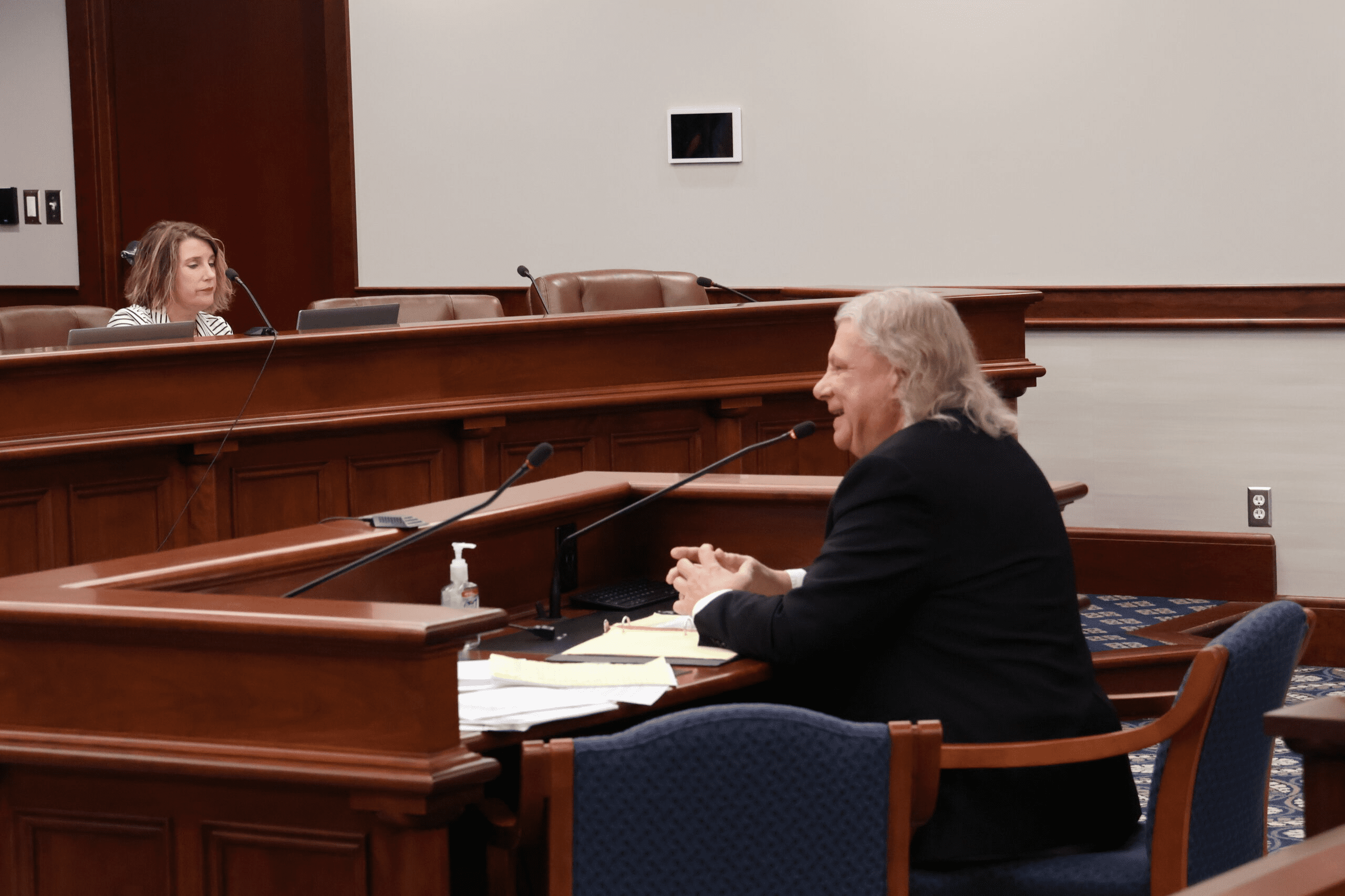 Attorney Mark Brewer at Michigan Board meeting for Cornel West