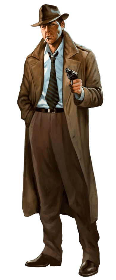 Trump medical records Brown trench coat wearing detective