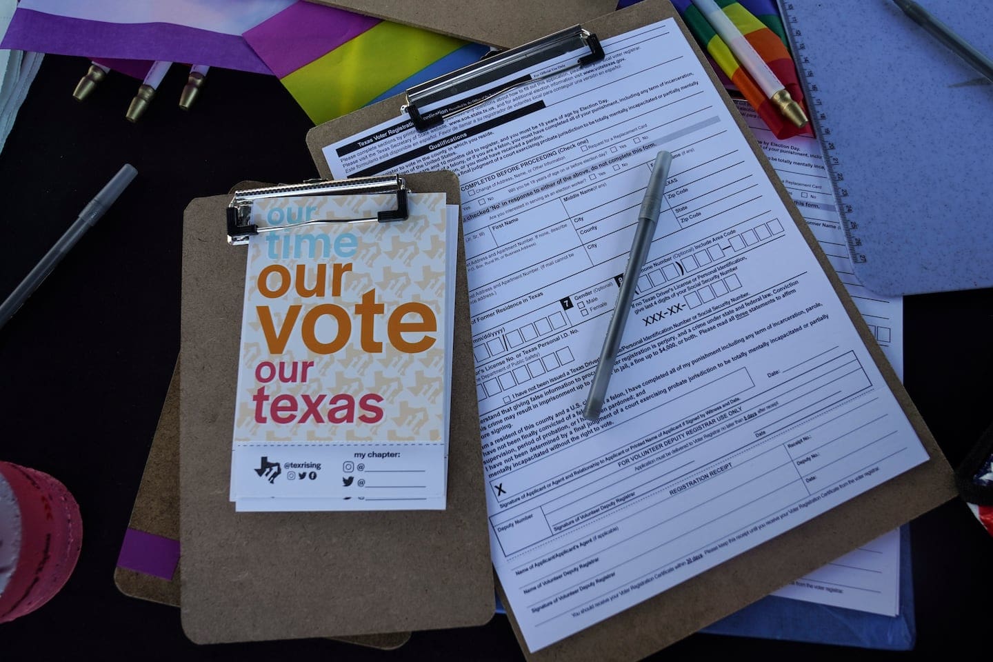 Texas paper voter registration forms