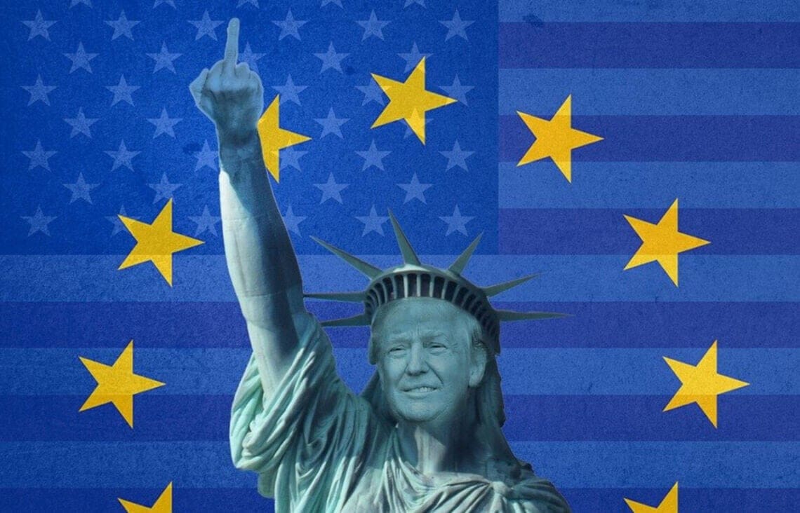 On The 4Th Of July, Trump Signed The ‘Big, Fugly Bill’ Into Law Trump signed bill. Trump statue of liberty giving the finger