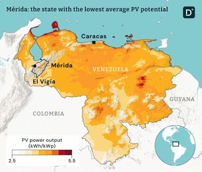 Solar Necessary As Blackouts In Venezuela Continue Daily Map of merida where blackouts in venezuela are common.