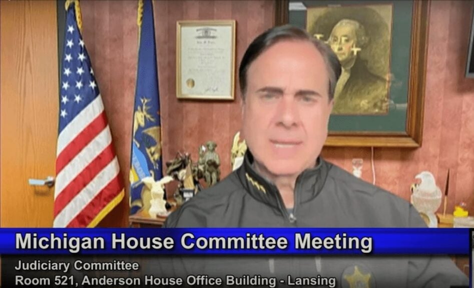 Republican Bill To Ban Public Street Protests In Michigan Sheriff supporting the bill to ban demonstrations on public streets